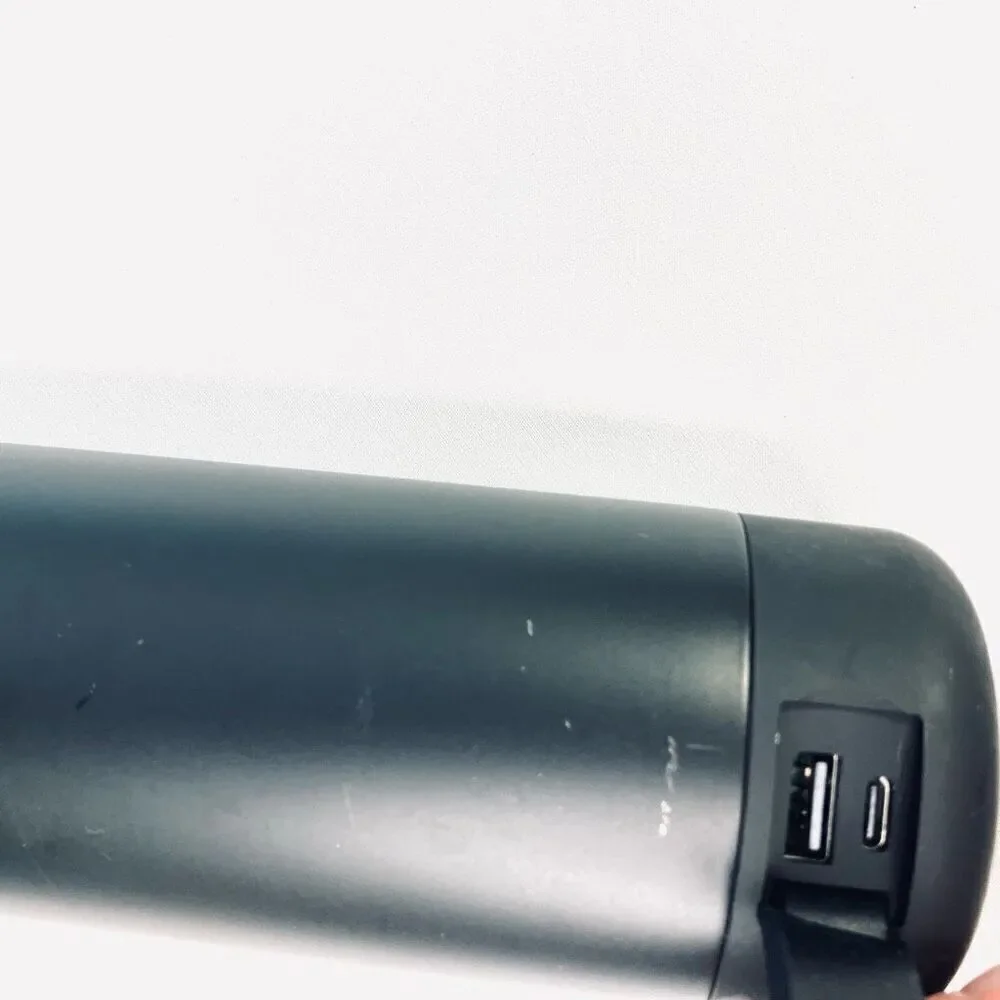 TYLT 19oz Smart Water Bottle with Built-In Power Bank Charger – Matte Black